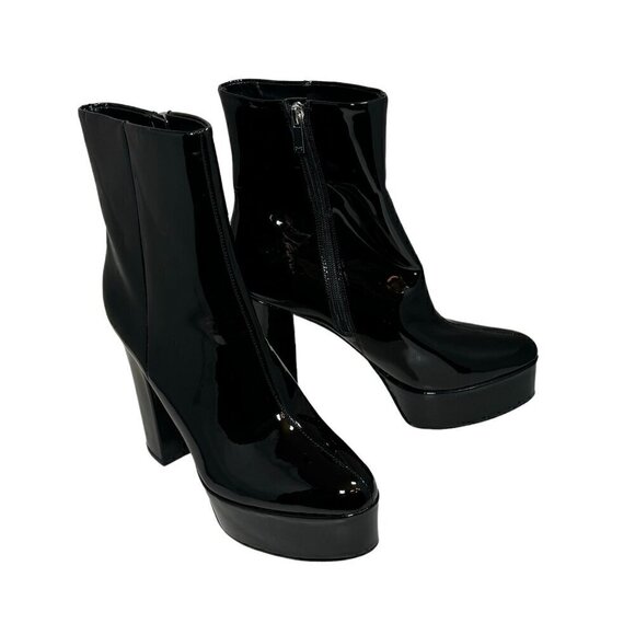 Marc Fisher Caled 2 Platform High Heel Platform Booties Black Size 9.5 M NEW - Picture 4 of 7